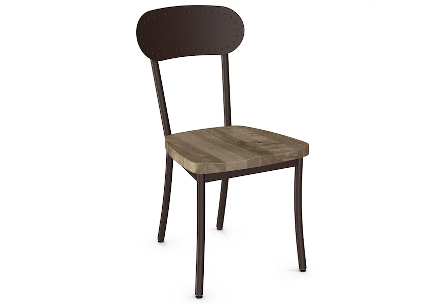 Industrial - Amisco Bean Chair with Wood Seat by Amisco at Esprit Decor Home Furnishings